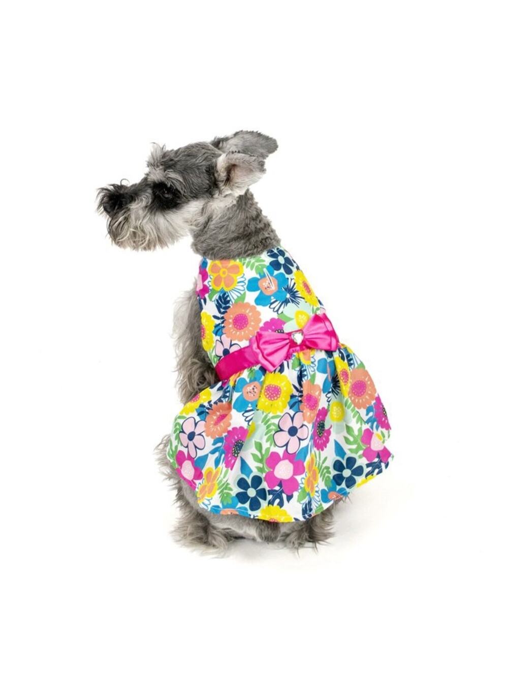Vibrant Life Bright Floral Dog Dress Size Medium